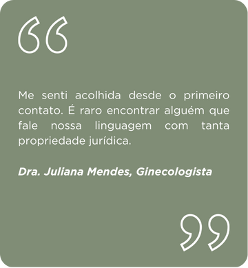 Avaliação de cliente ressaltando confiança, segurança e profissionalismo no atendimento.